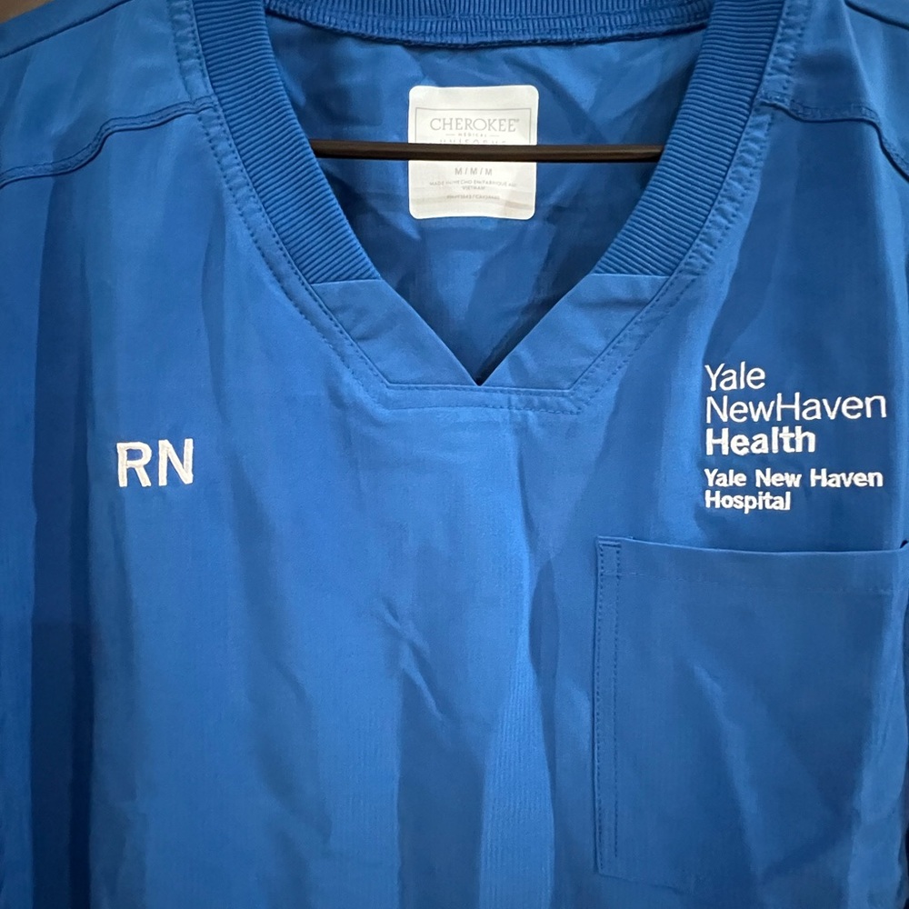 Cherokee Royal Blue RN Yale Scrub Top